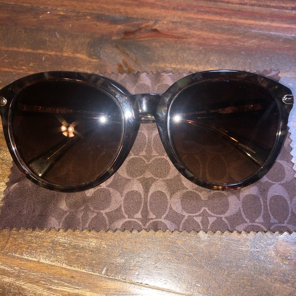 Coach Tortoise Shell Sunglasses - Picture 2 of 4